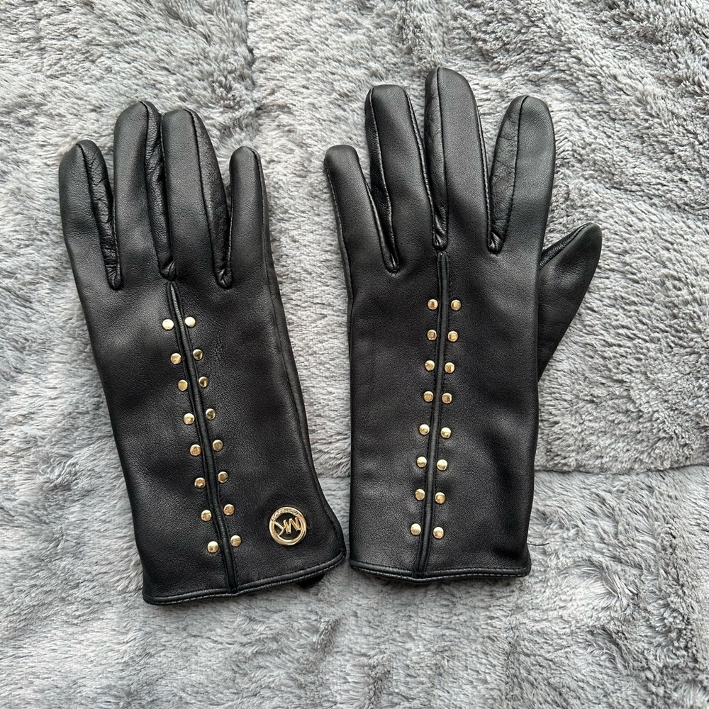 Women’s Michael Kors Leather Gloves